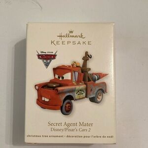 Hallmark keepsake ornament 2011 Secret Agent Mater Disney  Pixar Cars 2